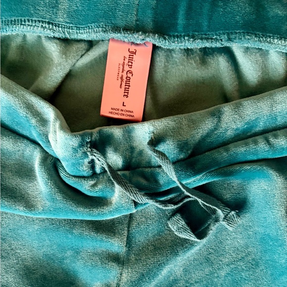 Juicy Couture Velour 2-piece Teal color Loungewear Set - Picture 2 of 7